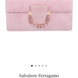Salvatore Ferragamo Blush Pink Wristlet